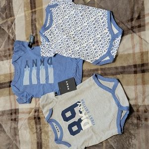 Dkny Boy's Onesies Bundle (Three pieces)